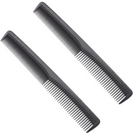 LIANRISES 2 Pezzi Pettine Capelli Uomo Donna, Pettine Parrucchiere, Pettine Per Capelli Resistente Al Calore, Anti-Statico, Pettine A Due Teste