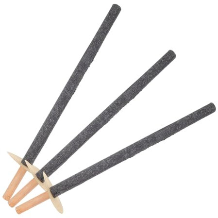 IMIKEYA 3 Torce Da Giardino Con Palo in Legno, Portatili, Per Decorazioni Da Giardino, Torce Da Esterno Per Cortile E Patio