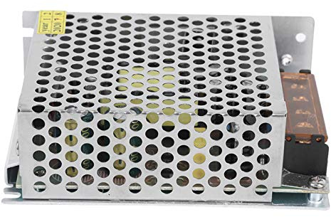 ZAICOLER LED -Strömförsörjning, DC24V 24V Strömförsörjning 24V DC Kraftförsörjning Aluminiumlegering för LED -skärm, Datateknik (S-72-24 (24V/3A/72W) AC100-240V)