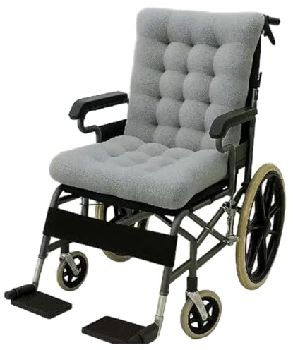 HUTRADE Cojín Antiescaras Integrado para Silla De Ruedas con Respaldo, Reductor Presión Lavable En Poliéster/Algodón, Previene Úlceras por Presión Accesorio para Sillas Ruedas Y Oficina