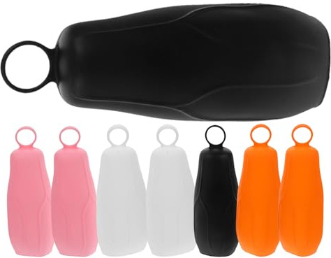 OUNONA Maniche Elastiche per Flaconi Cosmetici in Silicone 8 Pezzi Set Anti-perdite Riutilizzabili per Articoli da Toeletta da Viaggio Protezione Bottiglie Viaggio Kit per Viaggiatori