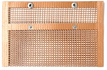 Dioche Återanvändbar BBQ Mesh Grillpåse - Non-stick Grillpåse för kol-, gas- och Elgrillar - Stor Storlek 24 * 14 Cm - Perfekt för Kycklingvingar, Räkor, Fisk och Mer (24 x 14 cm)