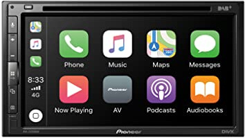 Pioneer AVH-Z5200DAB-AN 2-DIN-Multimedia Player Mit DAB-Antenne, 6,8-Zoll ClearType-Touchscreen, USB, Apple CarPlay, Android Auto, Digitalradio, Bluetooth, 13-Band-Grafikequalizer