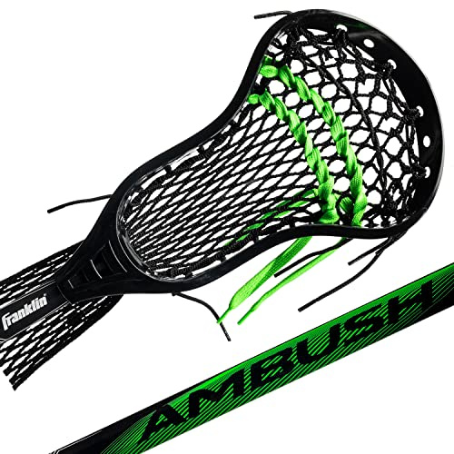 Franklin Sports Boys + Mens Lacrosse Sticks - Attack + Midfield Lax Stick - Lightweight Kids + Adults Aluminum Lacrosse Stick - Ambush - 30