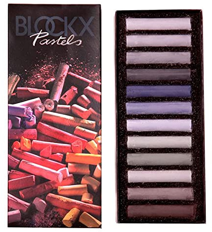 BLOCKX - 12912GBXC - Coffret Pastel sec de 12 couleurs - Gris - Classic