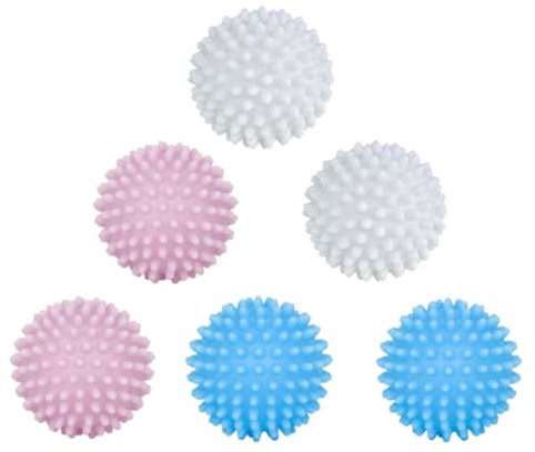Aililong Torkbollar för torktumlare, tvättkulor för tvättmaskin, 6 stycken dryer balls igelkottar, bollar för fluffig tvätt, återanvändbara och miljövänliga – perfekt för dunjackor!