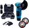 MF artSHOP Smerigliatrice Angolare a Batteria, 48V 8000mAh, 19500 RPM, Disco 76mm, Kit Completo con Valigetta e 2 Batterie, Mini Flex