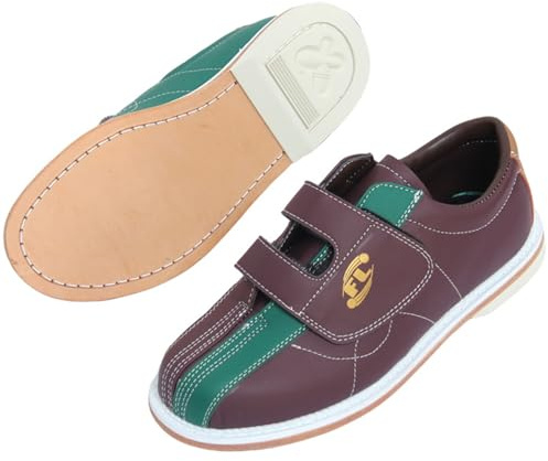 Wizeny Chaussures De Bowling Hommes Légères Chaussures D'entraînement De Bowling Débutants Semelle Coulissante Crochet Et Boucle