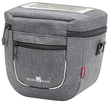 KLICKfix Unisex – Erwachsene Aventour Compact City E Lenkertasche, Grey, 3 Liter
