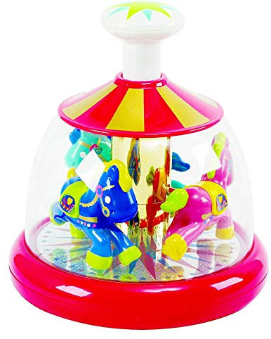 PlayGo Kleinkind Kreisel Push Pony Brummkreisel Karussell