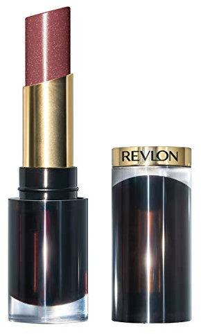 Revlon Super Lustrous Glass Shine Lipstick, Lippenstift mit brillanter Farbe, cremige und feuchtigkeitsspendende Formel mit Hyaluronsäure, Aloe und Rosenquarz, 007 Glazed Mauve, 3.1 ml