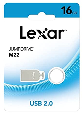 Clé USB 2.0 m22 16 go lexar argenté