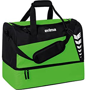 Erima Unisex Six Wings Sporttasche mit Bodenfach (7232315), Green/schwarz, M