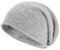 Villand 100% Kaschmir Slouchy Beanie Hut für Frauen, gestrickte Damen weiche warme Kaschmir Totenkopf-Beanies Kappe. (Hellgrau)
