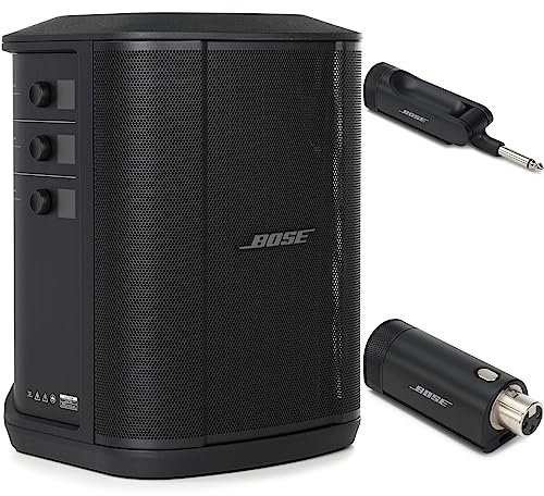 Bose S1 Pro+ Multi-Position PA System with Mic and Instrument Wireless Transmitters