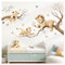 Little Deco Wandtattoo Dschungel Tiere Wandsticker Kinderzimmer Löwen AST Wandaufkleber Boho Babyzimmer Safari Schlafzimmer Wanddeko DL5027-03