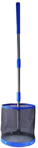 Ruiqas Recolector de Pelotas de Ping Pong,Recogedor de Pelotas con Cesta, Acero Inoxidable,Resistente y Duradero, Almacenamiento hasta 100 Pelotas, Ideal para Entrenamiento y Uso Doméstico