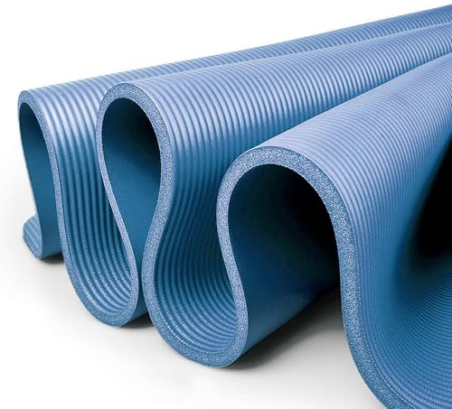 XXL, yogamatta, pilatesmatta, gymnastikmatta, fitnessmatta, fitnessmatta, bärrem med ftalatfri, SGS certifierad NBR butadien-akrylnitrilgummi, 200 x 100 x 1,5 cm