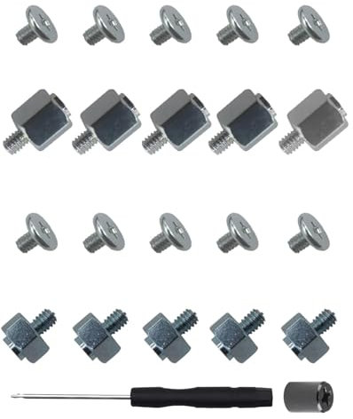 TPZORJX 22Pcs Kit di Montaggio per SSD M.2 NVMe con Viti e Distanziali,Adatto alla maggior parte delle schede madri dei computer Include Cacciavite e Dado,Accessori per Assemblaggio PC