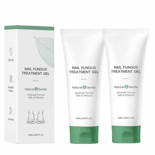 Gel per il trattamento della micosi delle unghie, Crema per il trattamento della micosi delle unghie per riparare e rafforzare, Naturale e delicato, Formula avanzata Sicuro ed efficace,2pcs