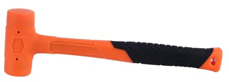 Leftwei Martello in Gomma, Maglio in Gomma Premium Non Elastico da 0,5 Libbre, Design Temprato Maglio per Superfici Anche Sorprendenti con Struttura Durevole, Ideale per attività di Installazione e