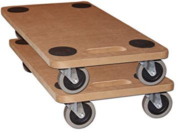 BigDean 2X Möbelroller Transportroller 250kg Rollbrett MDF Möbel Hund Roller