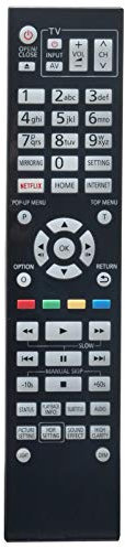 VINABTY N2QAYA000128 Télécommande de Remplacement Compatible avec Panasonic Blu-Ray Disc Player DMP-UB900-K DP-UB820K DP-UB420GN
