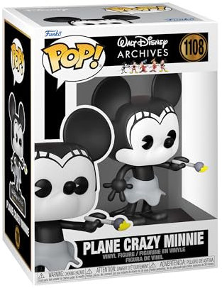 Funko Pop! Disney: Minnie Mouse - Plane Crazy Minnie - (1928) - Disney Standard Characters - Collectable Vinyl Figure - Gift Idea - Official Merchandise - Toys for Kids & Adults - TV Fans