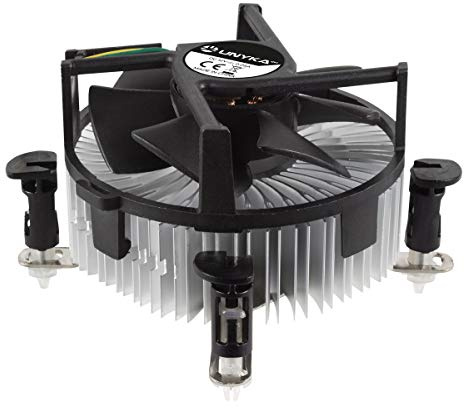 UNYKAch Disipador CPU 90 mm, con Base de Aluminio y Tecnología Push and Pull