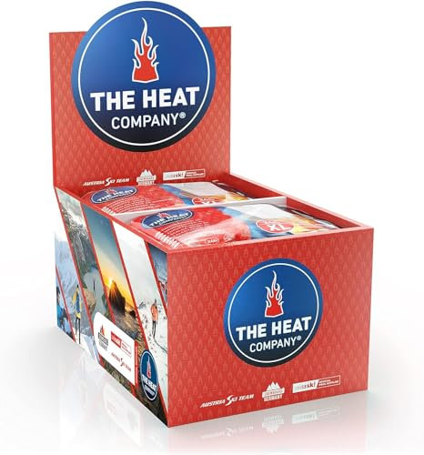 THE HEAT COMPANY Handwärmer XL - 40 Stück - EXTRA WARM - großer Taschenwärmer - Wärmekissen - 24 Stunden warme Hände - sofort einsatzbereit - luftaktiviert - rein natürlich