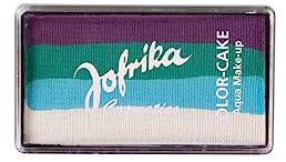 PartyXPeople Jofrika Color-Cake Ocean I 4 farbige Aqua Schminke I Wasserlöslich I Leichte Handhabung | Wischfeste Schminke | bunt 708842 - STD