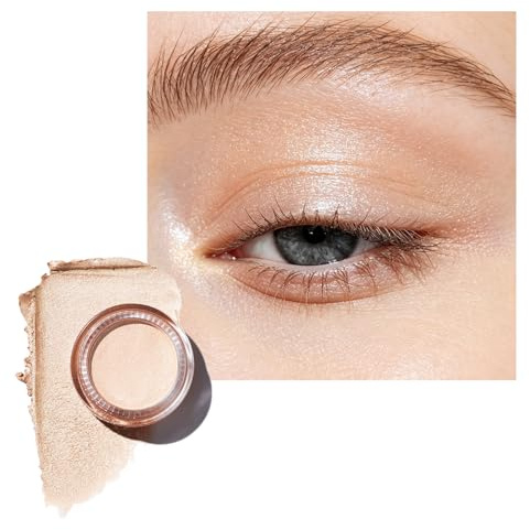 OULAC Paljett gyllene sandglitter | ögonskuggor och highlighter | vattentät och hållbar | pärlfinish för ögonmakeup | vegansk och grymhetsfri | 06 g (P05) Golden Shore