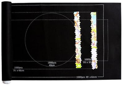 HOOLRZI Puzzle Pad Tappetino Puzzle per Gli Appassionati di Puzzle Comodo Spazio di archiviazione e Viaggio semplifica l'esperienza Puzzle (Fino a 1500 Pezzi)