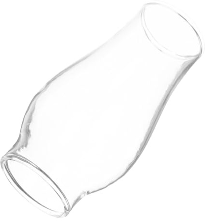 Garneck Vintage-Style Transparent Oil Lamp Accessory | Clear Glass Chimney, Windproof Design, Glass, 9.10X4.10X4.10cm/3.58X1.61X1.61in