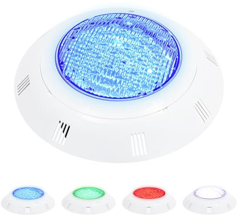 BraveeFly 36 W CA 12 V RGB LED iluminación de piscina subacuática, para piscina subacuática LED con mando a distancia, para acuario piscina