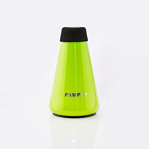 Pampet Lightweight Practice Trumpet Mute Silencer，Trumpet Straight Mute (Green)