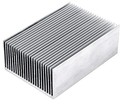 1 pc dissipateur de chaleur en aluminium dissipateur thermique de refroidissement avec 100 mm (L) x 69 mm (W) x 36 mm (H) pour le module IC à transistor d'amplificateur Led