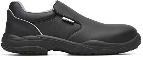 Exena Chaussures de sécurité Tulip S2 noires antidérapantes avec embout de protection, Noir , 36 EU