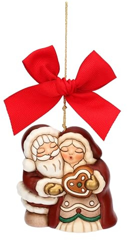 THUN - Addobbo natalizio Babbo e Mamma Natale, totem - Thunland - 7,5x5,6x7,6 cm
