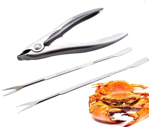 Tenedor para mariscos, acero inoxidable, langosta, cangrejo, galleta, garra, mariscos, tenedores, abridor de nueces, utensilios de cocina para cocina, mariscos, pescado, cangrejo, camarones, langosta