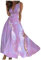 Robe Bohème Longue Portefeuille Femme Fleurie Chic Et Élégante - Robes Été Violet M