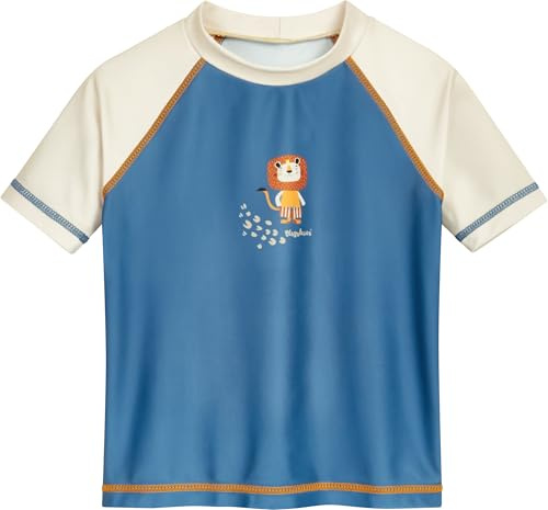 Playshoes Maglietta da Bagno Unisex per Bambini, Giungla Manica Corta, 74-80