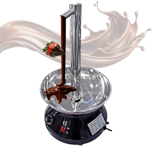 LFHWHKJ Máquina de Fuente de Chocolate, Modelo de Grifo, máquina de Cascada de Chocolate, Calentador de Fuente de Fondue de Chocolate de Acero Inoxidable con Piezas Desmontables(Black)