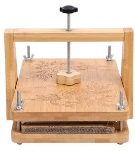 Yctze Kit de Prensa de Flores, Prensador de Madera Grande con Capas Modulares para Arte de Flores Secas, Marcapáginas y Marcos, Incluye Tijeras, Destornillador, Cortador, Pinzas