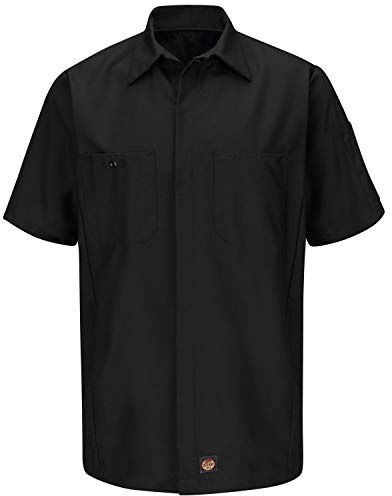 Red Kap Ripstop Crew Shirt, Short Sleeve Camisa Hombre (Pack de 1)