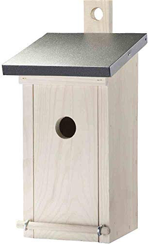 Siena Garden Nistkasten Flachdach 32 mm Dach anthrazit Korpus in Creme