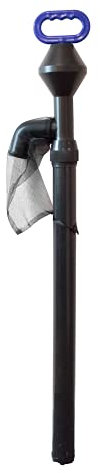 Pisces Pond Silt Vac Manual Vacuum with Mesh Bag Telescopic Extension - Clean Pond Water with Ease