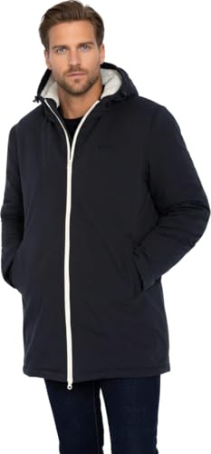 Schott NYC Mixte Bluster BLOUSON A CAPUCHE DOUBLURE SHERPA SCHOTT, NAVY, L EU