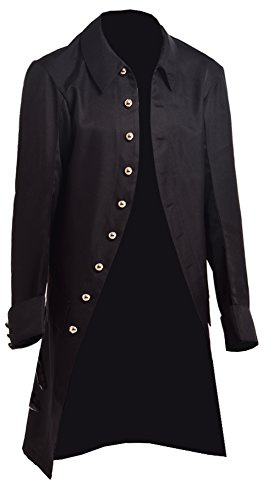 BLESSUME Veste Vintage Rétro pour Homme, Manteau Costume Longues Manches, Noir 1, XL