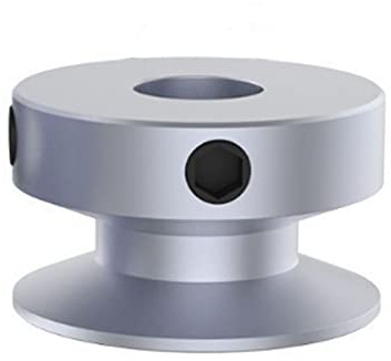 CHANCS 20 mm Einrillen-Riemenscheibe, 10 mm, feste Bohrung, Riemenscheibe für Bohrmaschinen, 6 mm PU-Rundriemen